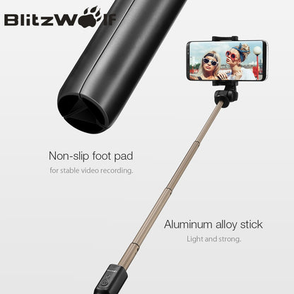 BW-BS3 bluetooth-compatible Selfie Stick Tripod