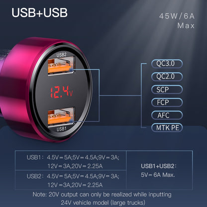 45W Car Charger QC 4.0 3.0 Supercharge