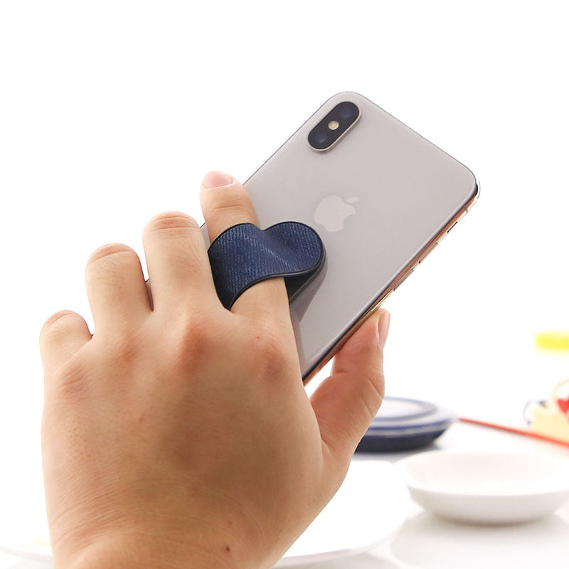 Finger Ring Holder Mobile Phone Ring Grip Denim