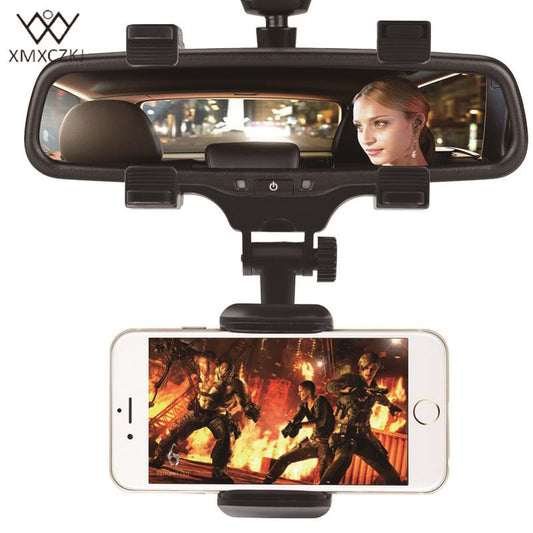 Car Rearview Mirror Mount Phone Holder