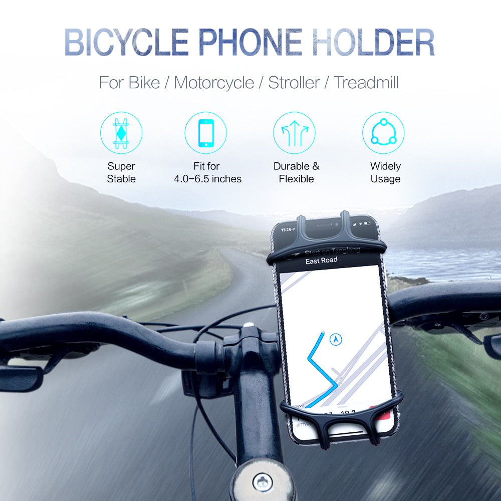 RAXFLY Silicone Bike Phone Holder Stand