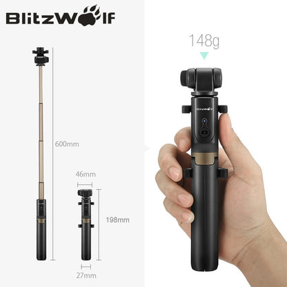 BW-BS3 bluetooth-compatible Selfie Stick Tripod