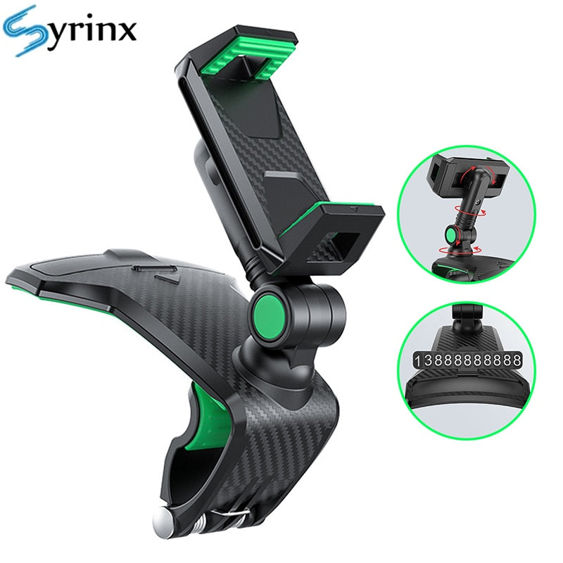 Car Mobile Support Dashboard Easy Clip Phone Holder