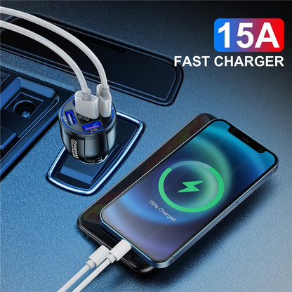 5 Port Fast Charging Car USB Charger