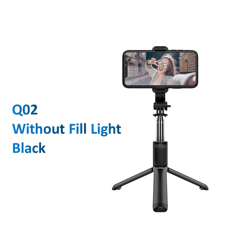 Wireless bluetooth selfie stick foldable mini tripod