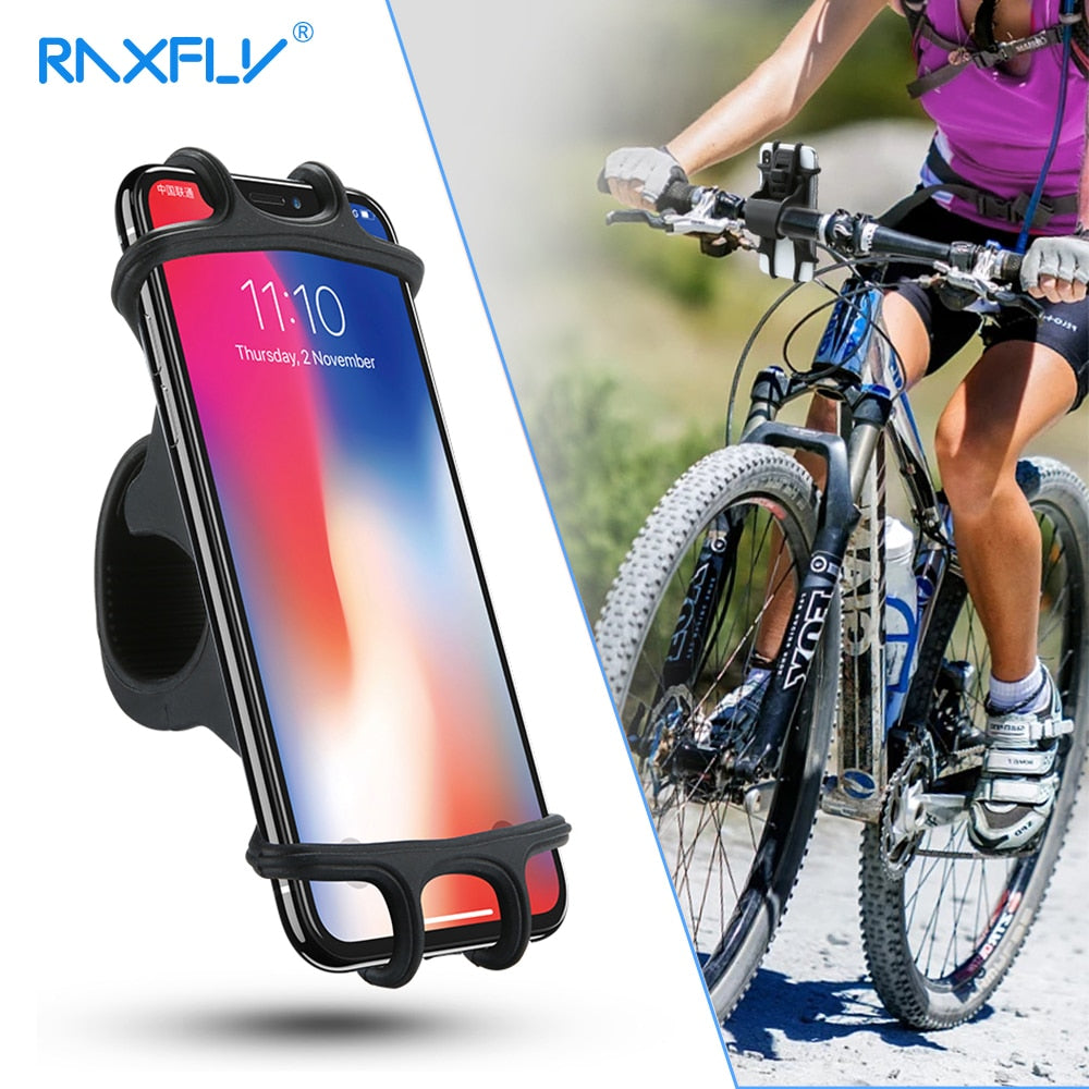 RAXFLY Silicone Bike Phone Holder Stand