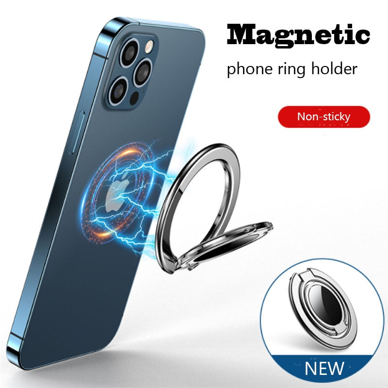 Magnetic Cell Phone Ring Holder Compatible