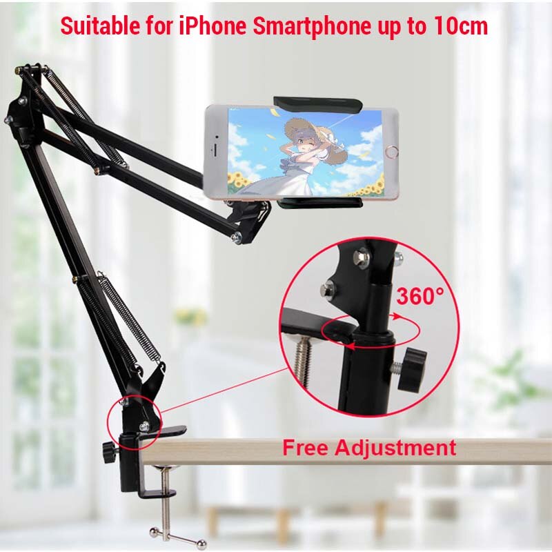 360 Rotating Flexible Long Arms Mobile Phone Holder