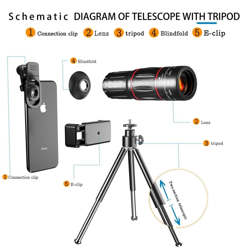 Mobile Phone Camera Lens Telescope