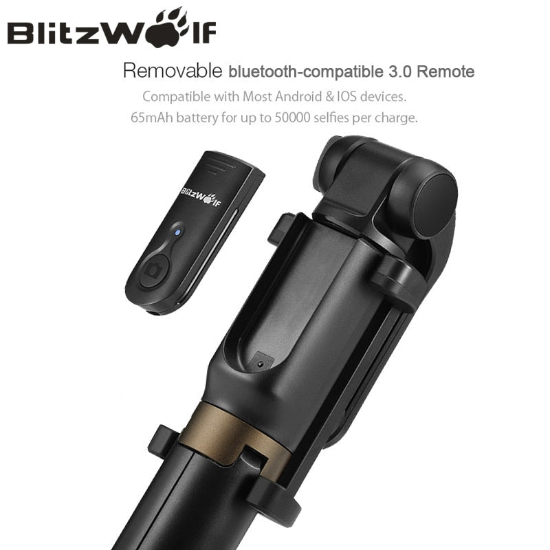 BW-BS3 bluetooth-compatible Selfie Stick Tripod