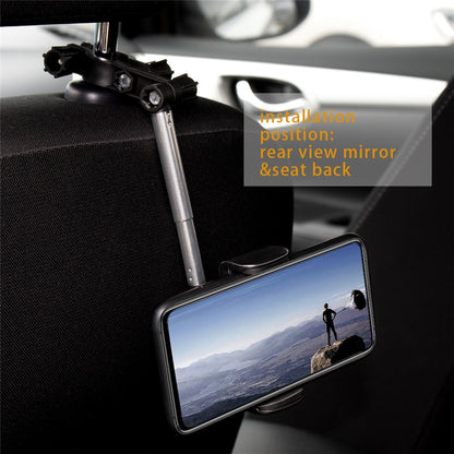 Car Rearview Mirror Mount Phone Holder Adjustable