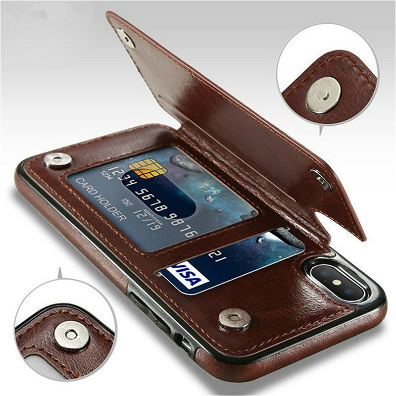 Retro Flip Leather Phone Case
