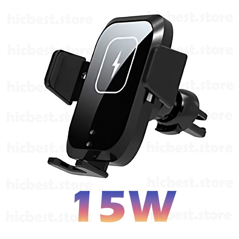 15W Wireless Car Charger Phone Holder