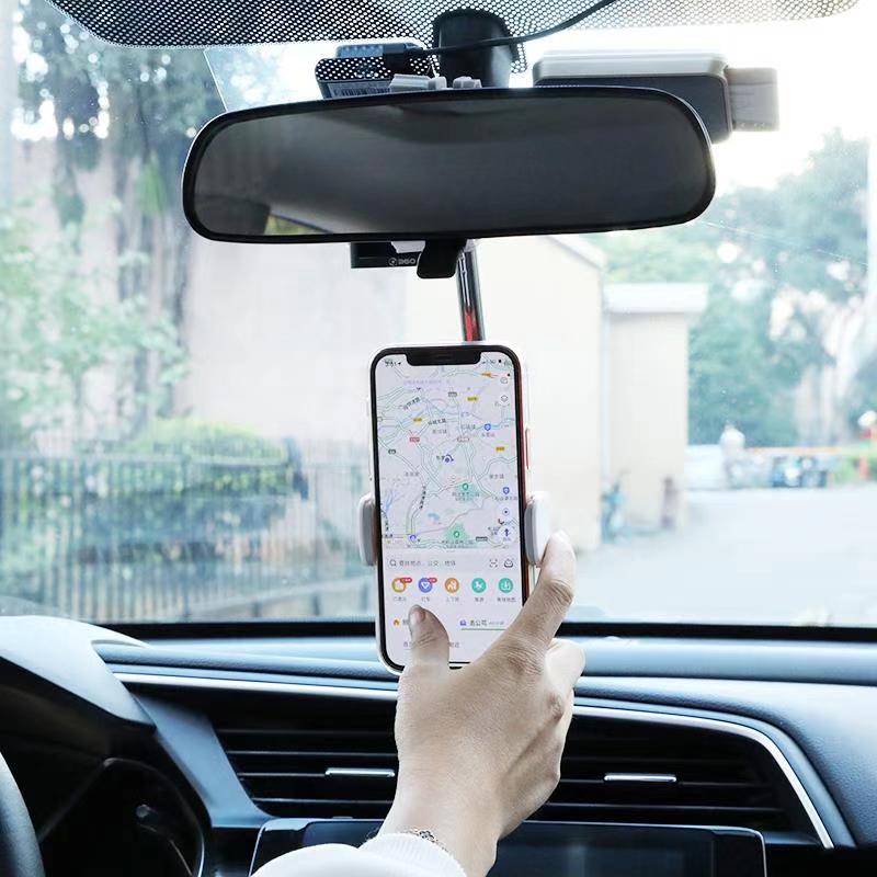 Degrees Car Rearview Mirror Mount Phone Holder