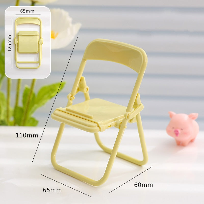 Cute Color Chair Adjustable Phone Holder Stand