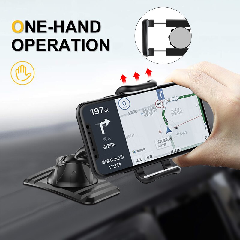 Dashboard Mount Phone Holder in Car Flexible Clip