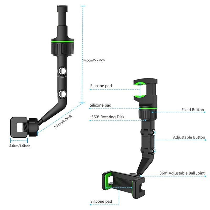 Support For Car Mobile Phone Flexible Phone Holder Stand