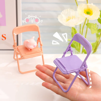 Cute Color Chair Adjustable Phone Holder Stand