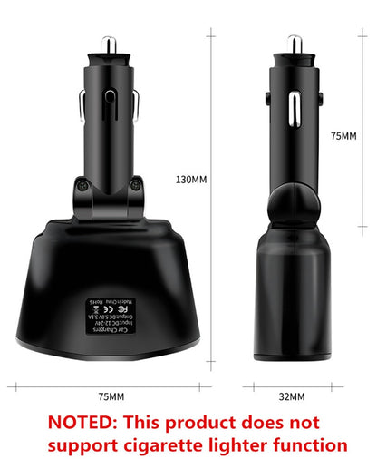 3.1A Dual USB Car Charger 2 Port LCD Display