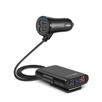 36W Quick Charge 3.0 USB Car Charger Extension