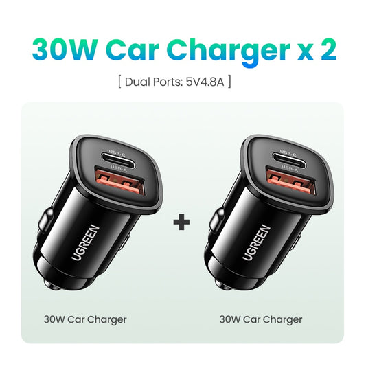 USB Car Charger 30W Quick Charge