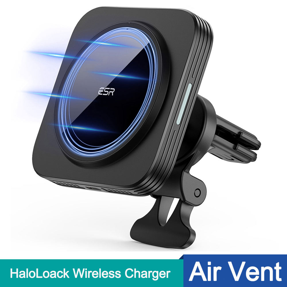 HaloLock Magnetic Wireless Car Charger