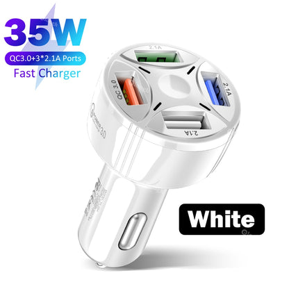 75W usb type c Car Charger Quick Charge 3.0 CAR USB