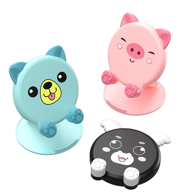 Cute Pig Tiger Foldable Phone Holder Desktop