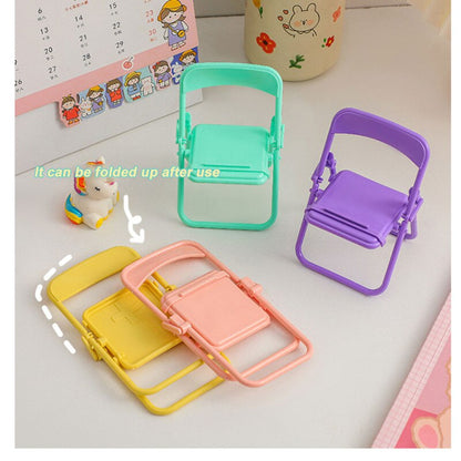 Portable Mini Mobile Phone Stand Cute Color Chair