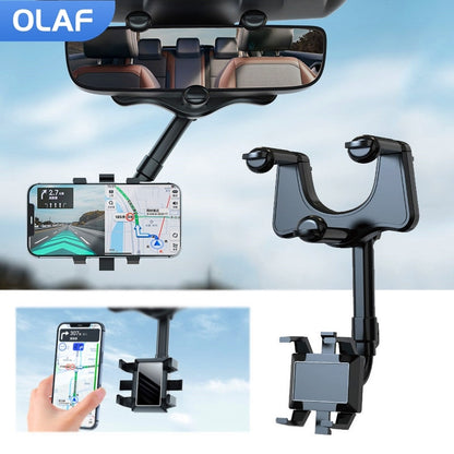 Auto Rearview Mirror Car Telephone Holder