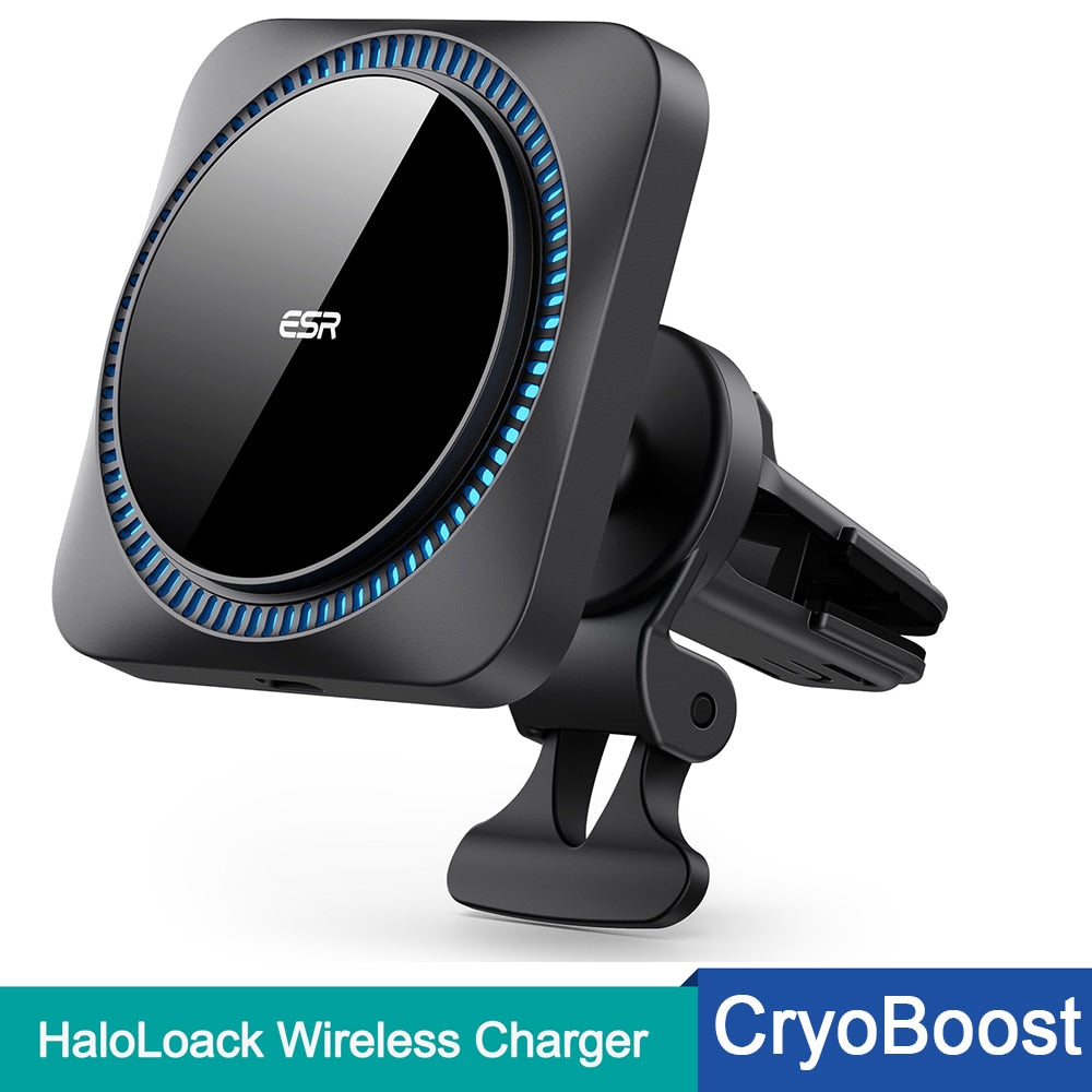 HaloLock Magnetic Wireless Car Charger