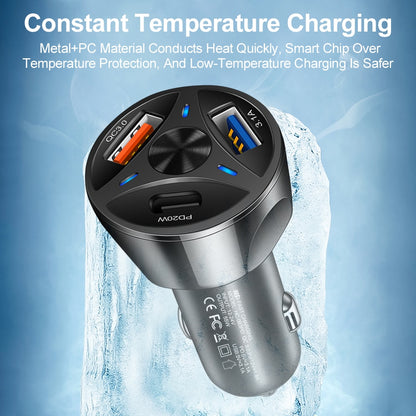 PD 20W Car Charger Type C Phone Fast Charger