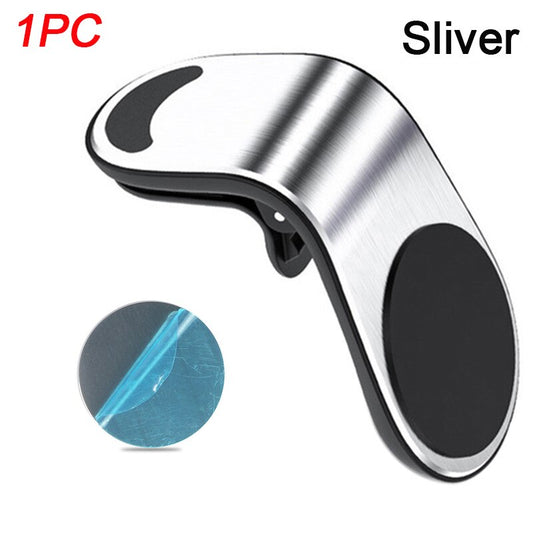 L-shape Magnetic Car Phone Holder Air Vent Mount