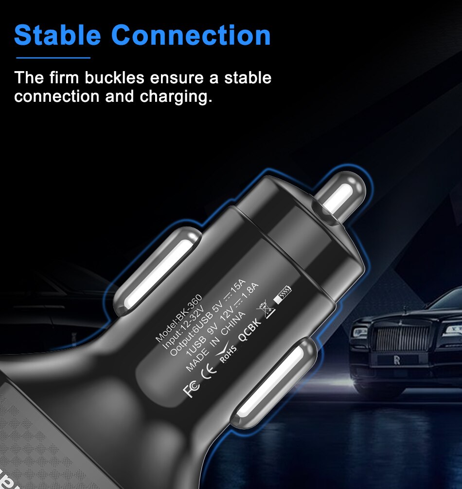 75W usb type c Car Charger Quick Charge 3.0 CAR USB