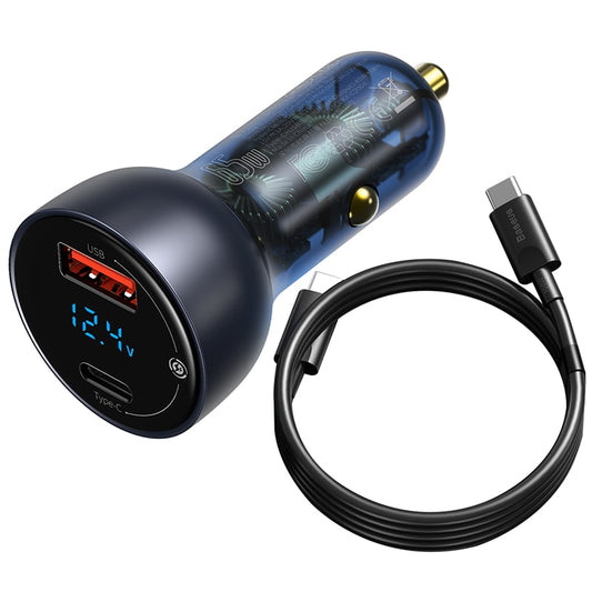 65W  PPS Car Charger USB Type C Dual Port