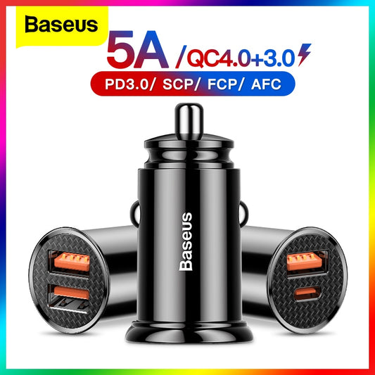 USB Car Charger Quick Charge Type C