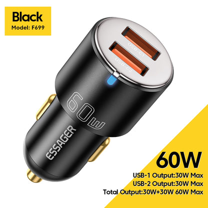 100W Car Charger Fast Charging Quick Charger