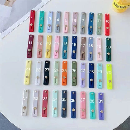 silicone wristband finger ring grip mobile phone