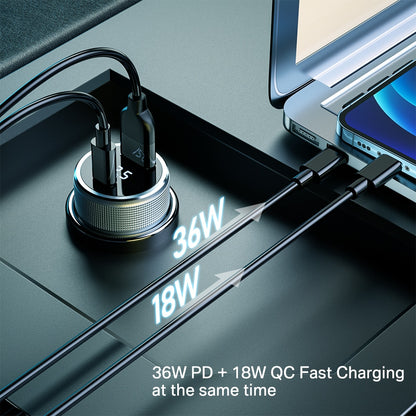 54W USB Car Charger Quick Charge 3.0 Fast Charging