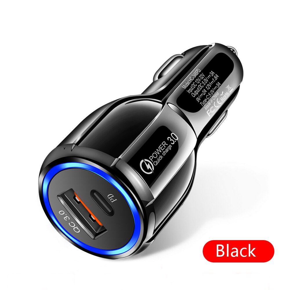 75W usb type c Car Charger Quick Charge 3.0 CAR USB