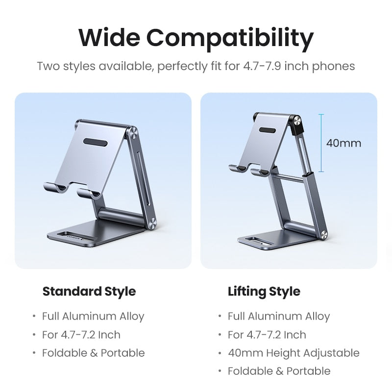 Phone Holder Stand Aluminum Cell Phone Stand