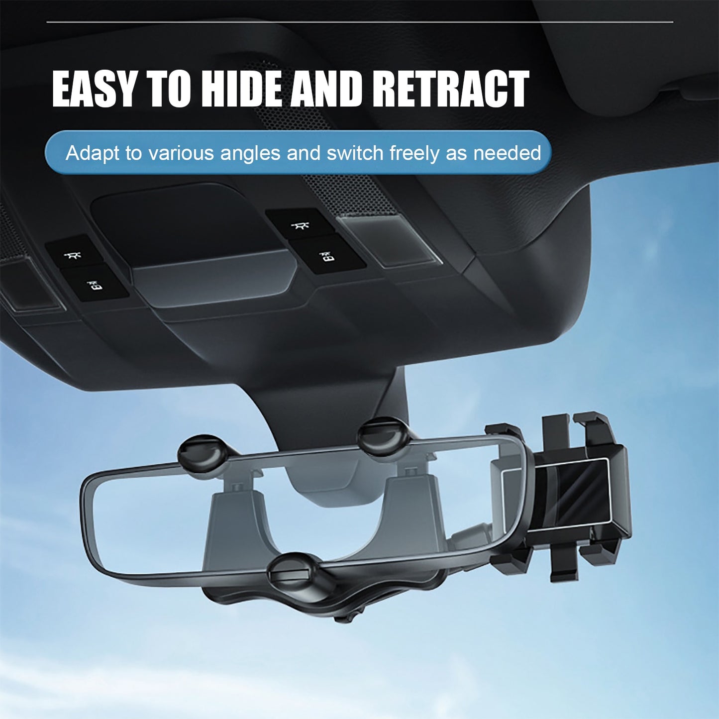 Universal 360 Rotatable Car Phone Holder Rearview