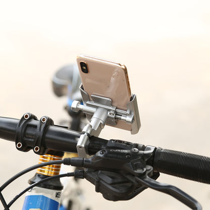 Alloy Motorcycle Bike Phone Holder GPS Bracket Cellphone