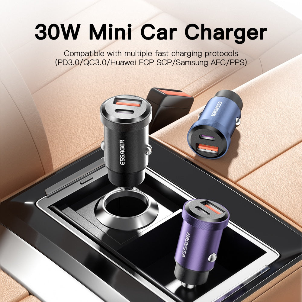 30W USB Car Charger Quick Charge4.0 USB