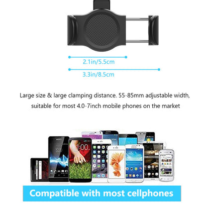 360° Rearview Mirror Phone Holder Telescopic