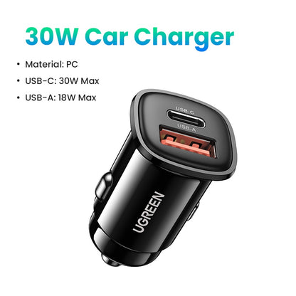 USB Car Charger 30W Quick Charge