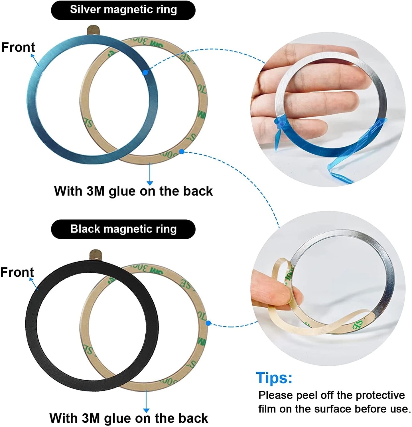 Sticker Ring For Magsafe Wireless Charging