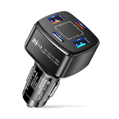 38W Car Charger Fast Charging Type C Multiple Ports