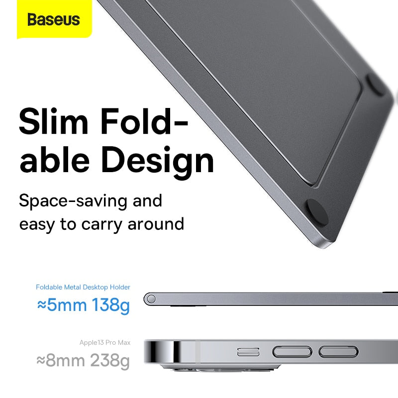 Foldable Phone Holder Desktop Stand Metal