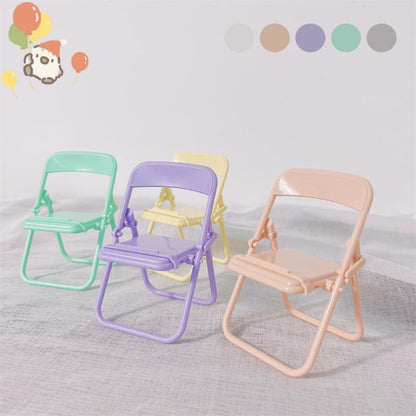 Portable Mini Mobile Phone Stand Cute Color Chair